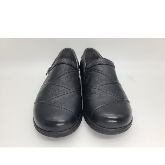 BareTraps Danah Leather Loafer Shoes Women 11M Black Slip-On Casual Comfort - Picture 4 of 7